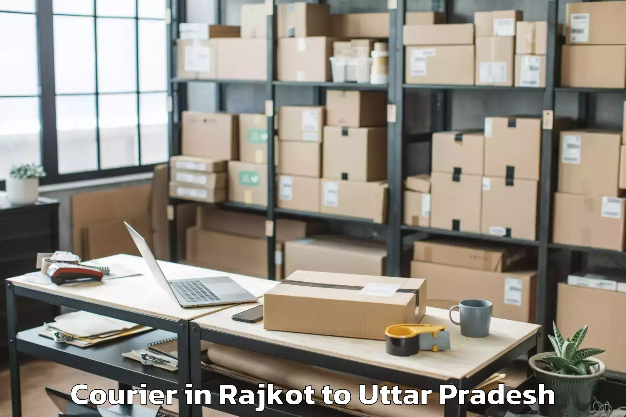 Reliable Rajkot to Mahavan Courier